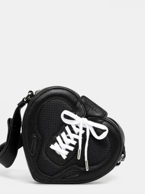 Obrázek produktu Ambush Kožená kabelka AMBUSH Strapped Heart Shoulder Bag černá