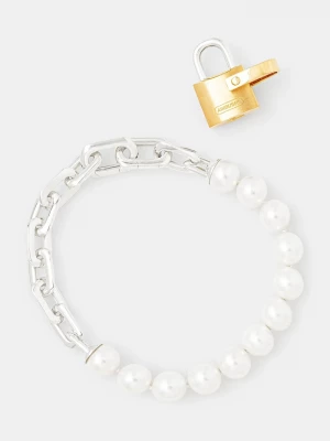 Obrázek produktu Ambush Stříbrný náramek AMBUSH Pearl Padlock Bracelet