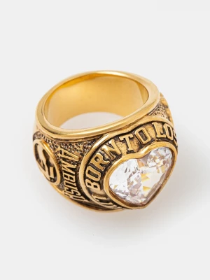 Obrázek produktu Ambush Stříbrný prsten AMBUSH Heart Class Ring zlatá
