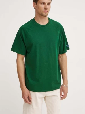 Obrázek produktu American Vintage Bavlněné tričko TEE-SHIRT MC COL ROND zelená