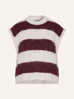 Obrázek produktu American Vintage Pullunder S Rukávy Z Alpaky tmavě červená / režná