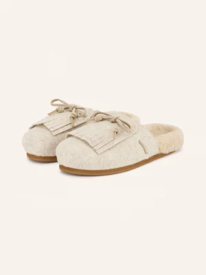 Obrázek produktu Ancient Greek Sandals Pantofle Vasilitsa Fringe krémová