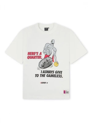 Obrázek produktu AND1 Oversized tričko 'Gameless Trash Talk' šedá / červená / černá / bílá