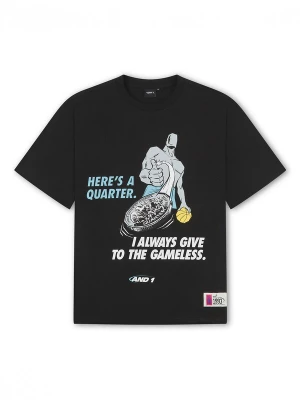Obrázek produktu AND1 Tričko 'Gameless Trash Talk' azurová / světle šedá / černá