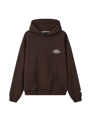 Obrázek produktu Another Cotton Lab Mikina tmavě hnědá / bílá