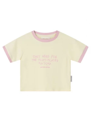 Obrázek produktu Another Cotton Lab Tričko 'Post Pilates' starorůžová / barva vaječné skořápky