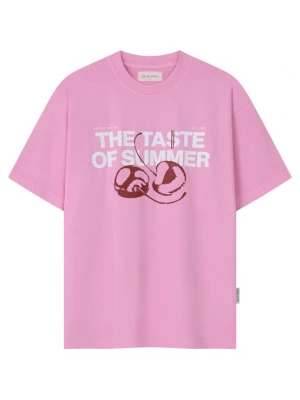 Obrázek produktu Another Cotton Lab Tričko 'Taste of Summer' světle růžová / bordó / bílá