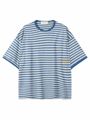 Obrázek produktu Another Cotton Lab Tričko tmavě modrá / žlutá / bílá