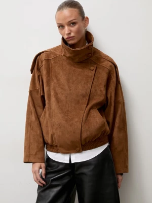Obrázek produktu Answear.LAB bunda dámská z imitace semiše Answear Lab hnědá