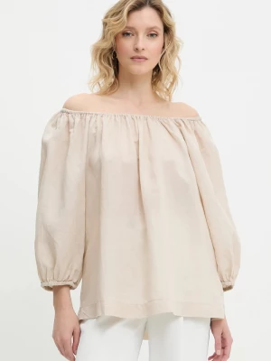 Obrázek produktu Answear.LAB Halenka se lněnou směsí Answear Lab béžová
