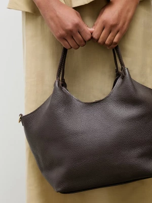 Obrázek produktu Answear.LAB nákupní taška dámská kožená Answear Lab hnědá