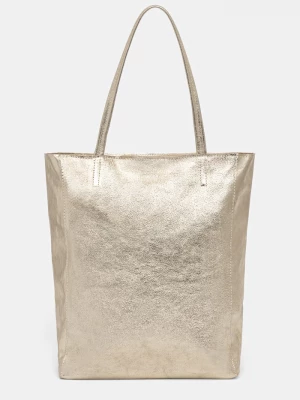 Obrázek produktu Answear.LAB nákupní taška dámská kožená Answear Lab zlatá