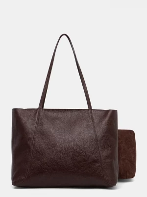 Obrázek produktu Answear.LAB nákupní taška dámská z imitace kůže Answear Lab hnědá