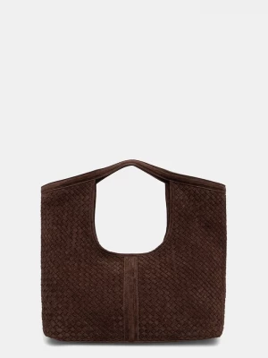 Obrázek produktu Answear.LAB nákupní taška dámská z imitace semiše Answear Lab hnědá