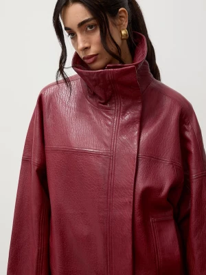 Obrázek produktu Answear.LAB oversized bunda dámská kožená Answear Lab červená