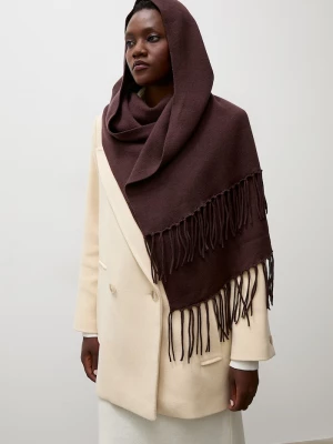 Obrázek produktu Answear.LAB šála dámská z merino vlny Answear Lab hnědá