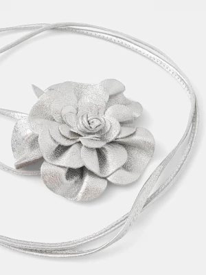 Obrázek produktu Answear.LAB vázaný pásek dámský kožený Answear Lab stříbrná