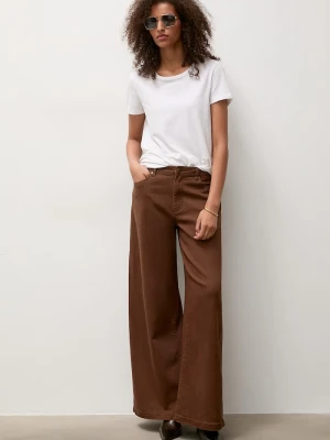Obrázek produktu Answear.LAB wide leg džíny dámské Answear Lab hnědá