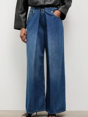 Obrázek produktu Answear.LAB wide leg džíny dámské Answear Lab námořnická modř