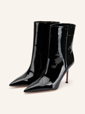 Obrázek produktu Aquazzura Lakované Kotníkové Boty Harper černá
