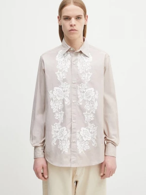 Obrázek produktu Aries Bavlněná košile Aries Lace Overprinted Poplin Shirt béžová