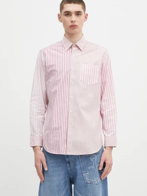 Obrázek produktu Aries Bavlněná košile Aries Patchwork LS Shirt růžová