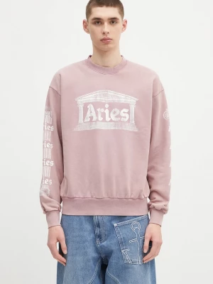 Obrázek produktu Aries Bavlněná mikina Aged Ancient Column Sweat růžová