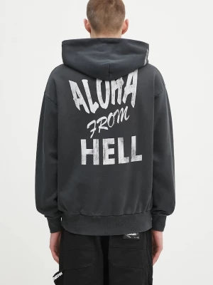 Obrázek produktu Aries Bavlněná mikina Faded Aloha From Hell Hoodie černá