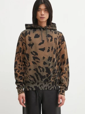 Obrázek produktu Aries Bavlněná mikina Aries Leopard Hoodie hnědá