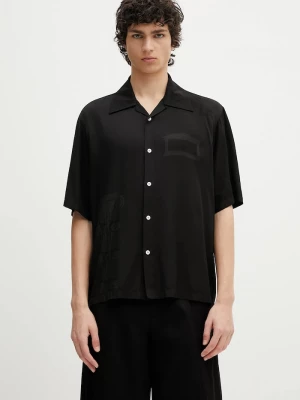 Obrázek produktu Aries Košile Aries Ancient Column Satin Viscose Hawaiian Shirt černá