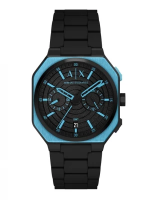 Obrázek produktu ARMANI EXCHANGE Analogové hodinky 'BASS' azurová / černá