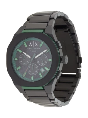 Obrázek produktu ARMANI EXCHANGE Analogové hodinky 'Sync' zelená / černá