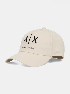 Obrázek produktu Armani Exchange baseballová čepice pánská bavlněná béžová