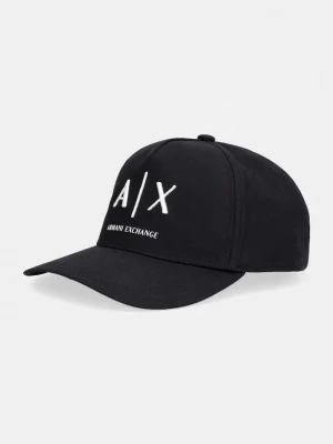 Obrázek produktu Armani Exchange baseballová čepice pánská bavlněná černá