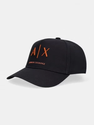 Obrázek produktu Armani Exchange baseballová čepice pánská bavlněná černá