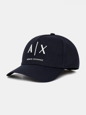 Obrázek produktu Armani Exchange baseballová čepice pánská bavlněná námořnická modř