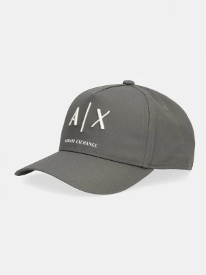Obrázek produktu Armani Exchange baseballová čepice pánská bavlněná zelená