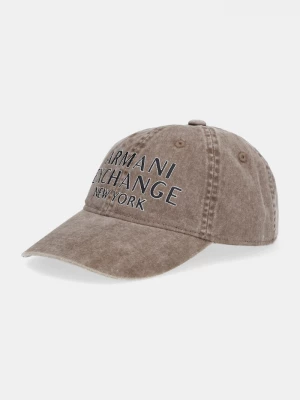 Obrázek produktu Armani Exchange Bavlněná baseballová čepice Armani Exchange béžová