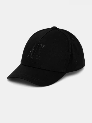 Obrázek produktu Armani Exchange Bavlněná baseballová čepice černá