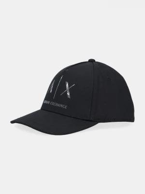 Obrázek produktu Armani Exchange Bavlněná baseballová čepice Armani Exchange černá