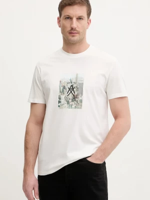 Obrázek produktu Armani Exchange Bavlněné tričko Armani Exchange béžová