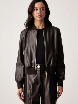 Obrázek produktu Armani Exchange bomber dámská z imitace semiše hnědá