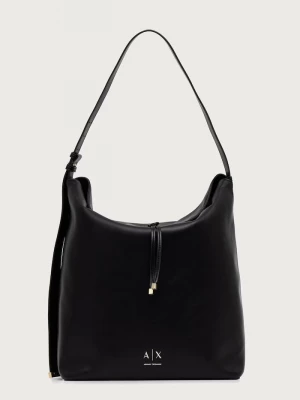 Obrázek produktu Armani Exchange hobo kabelka dámská z imitace kůže černá