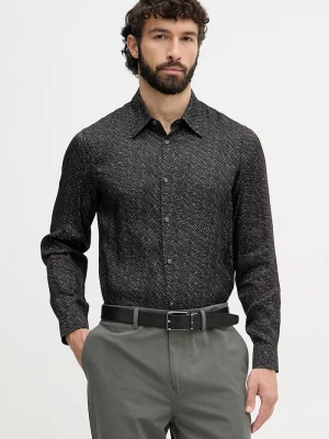 Obrázek produktu Armani Exchange košile pánská z viskózy černá