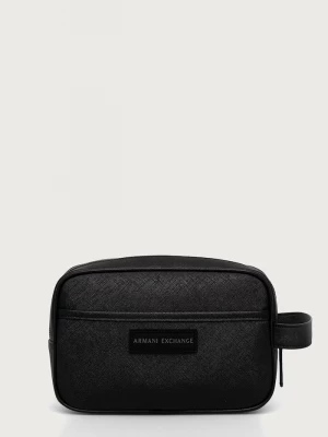 Obrázek produktu Armani Exchange Kosmetická taštička z imitace kůže černá