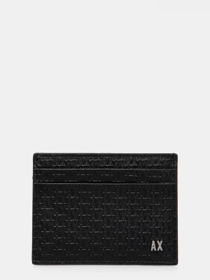 Obrázek produktu Armani Exchange Kožené pouzdro na karty Armani Exchange černá