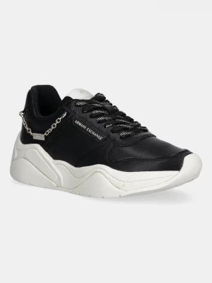 Obrázek produktu Armani Exchange Kožené tenisky Armani Exchange černá