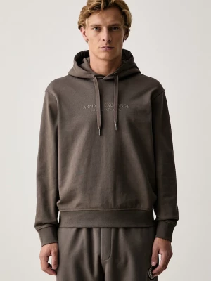 Obrázek produktu Armani Exchange mikina kapucí pánská bavlněná hnědá
