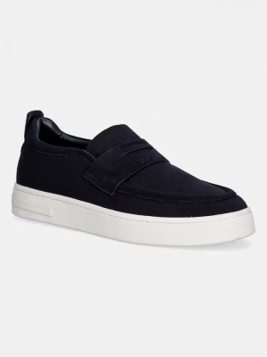 Obrázek produktu Armani Exchange mokasíny pánské semišové námořnická modř