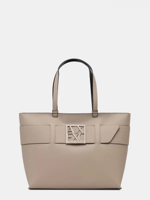 Obrázek produktu Armani Exchange nákupní taška dámská z imitace kůže béžová